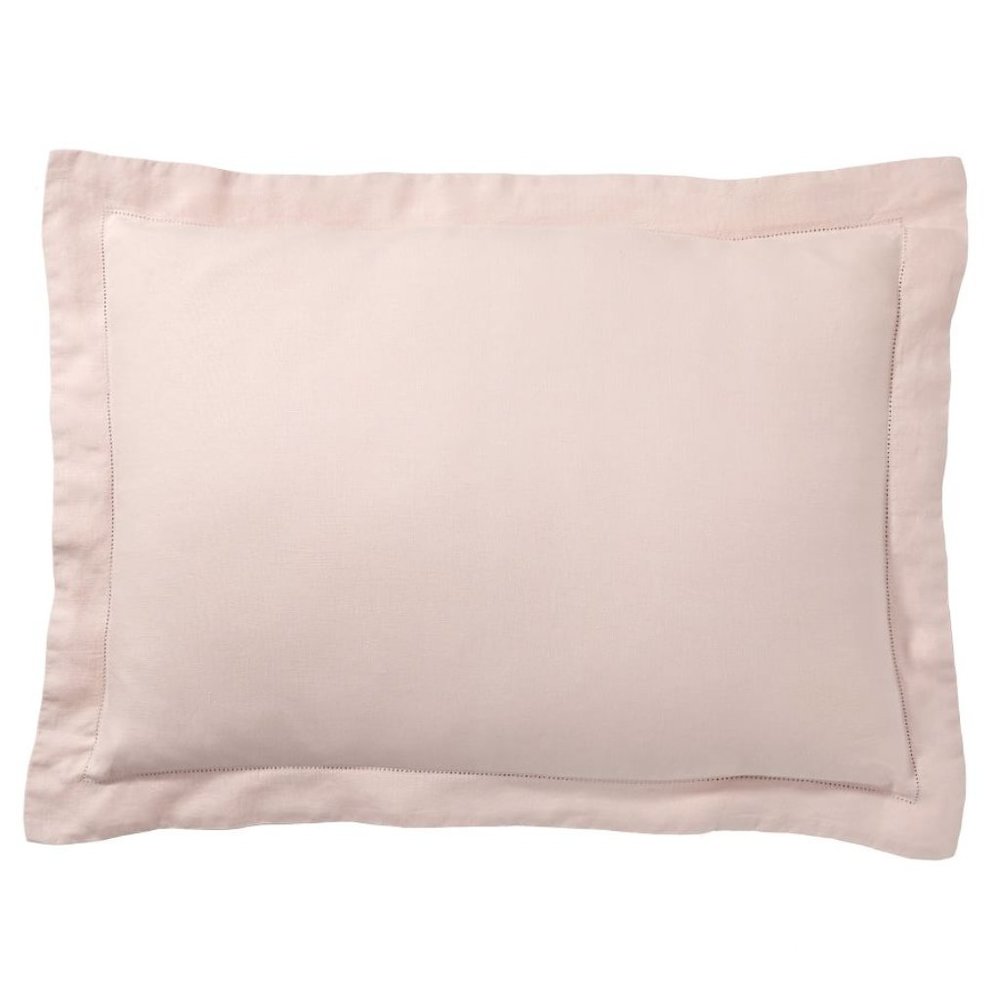 Pottery Barn Soft Rose Belgian Flax Linen Sham Std LIKE NEW